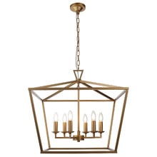 Panama Steel 6 Light Pendant